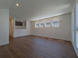 felice国立青柳 リビング キッチン 施工事例